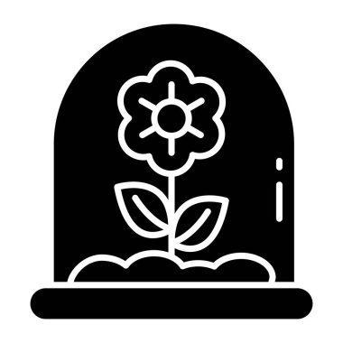 Çiçeğin güzel bir tasarım simgesi 