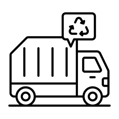 Eko van 'ın kavramsal doğrusal tasarım simgesi