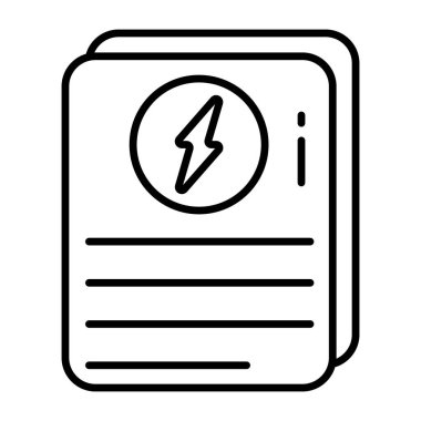 Modern design icon of energy bill
