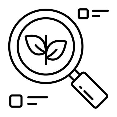 Arama yaprağının eşsiz bir tasarım simgesi