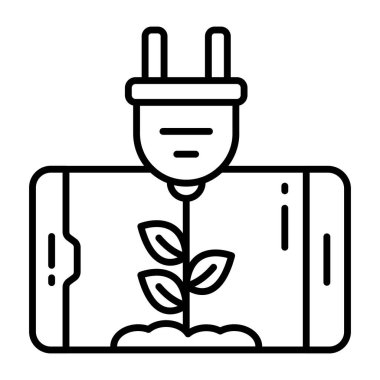 Eşsiz bir eko dolgu tasarımı simgesi