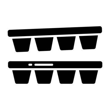 Buz kalıbının mükemmel tasarım simgesi