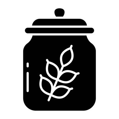 Buğday kavanozunun mükemmel tasarım simgesi