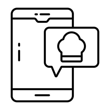 Moda tasarım ikonu mobil şef sohbeti