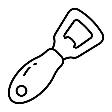 Şişe açacağının simge tasarımı