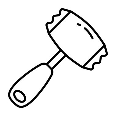 Et yumuşatıcısının moda tasarım simgesi 