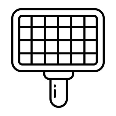 Izgara ağının kavramsal doğrusal tasarım simgesi 