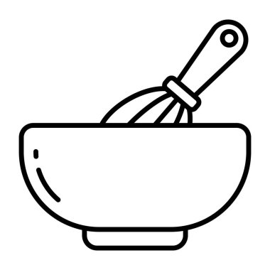 Karıştırma malzemelerinin modern tasarım simgesi 