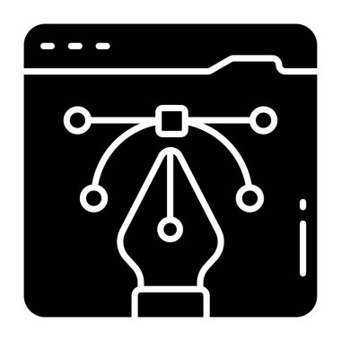 Düğümlü kalem, daha bezier araç simgesi 