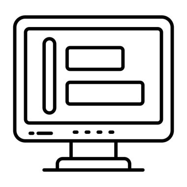 Web düzeninin premium indirme vektörü 