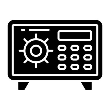 Güvenli kutunun modern tasarım simgesi