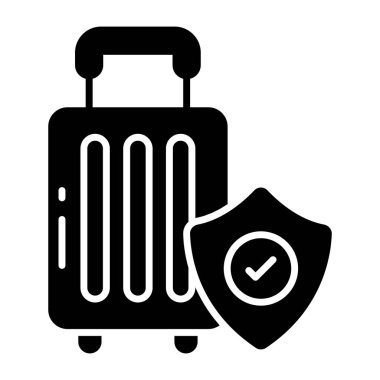 Güvenli bagajın vektör tasarımı 