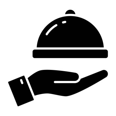 Gıda servisinin moda tasarım simgesi
