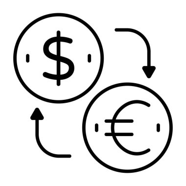 Döviz kurunun mükemmel tasarım simgesi 