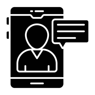 Moda tasarım sohbet simgesi 