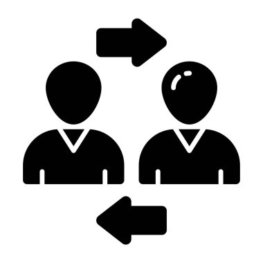 Müşteri transferinin mükemmel tasarım simgesi 