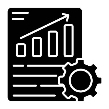 İş raporunun modern tasarım simgesi 