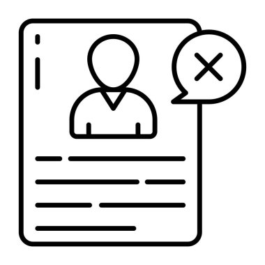 Sohbetsiz modern tasarım simgesi