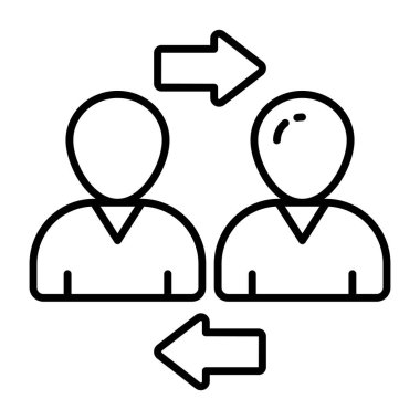 Müşteri transferinin mükemmel tasarım simgesi 