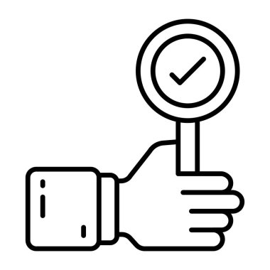 Evet simgesi, düzenlenebilir vektör 