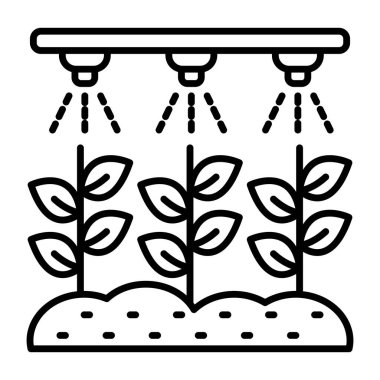 Damla sulamanın doğrusal tasarım simgesi 