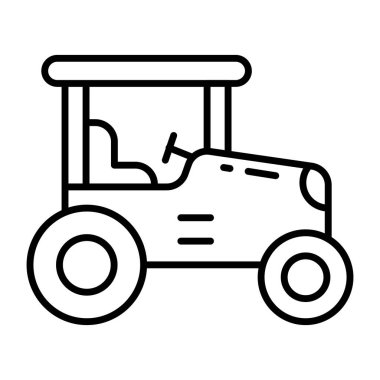 Traktörün premimium indirme simgesi 