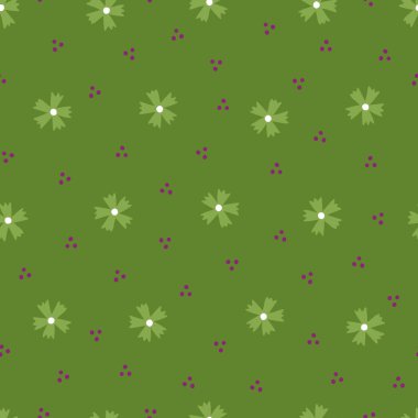 Vroni, yeşil, pürüzsüz bir yol. Zengin yeşil bir arka planda küçük çiçekler atılmış noktalar arasında. Kadın elbisesi ve ev dekorasyonu için mükemmel. Bavyera Bijou Koleksiyonunun Bir parçası.