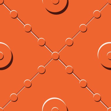 Vektör desensiz arka plan: Çapraz Perçin. Çapraz çalışan kaynakların üzerinde oturan küçük perçinler, büyük perçinlerin etrafını sarıyorlar. Perçin ve Nokta koleksiyonunun bir parçası.