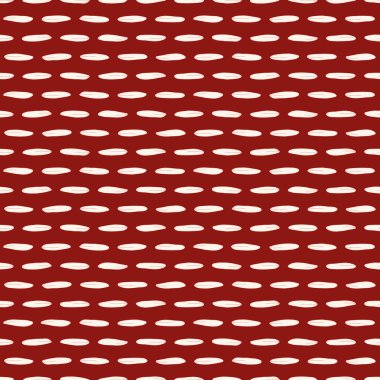 Vektörsüz şablon arka planı: Tembel tanecikler. Koyu kırmızı arka planda minimalist sıralarda yatan beyaz olmayan tohumlar. Les Petites koleksiyonunun bir parçası.