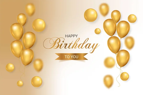 Vector happy birthday congratulations banner design  balloons