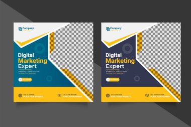 Vector creative business agency for social post