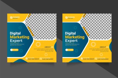 Vector creative business agency for social post