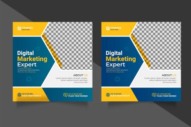 Vector creative business agency for social post