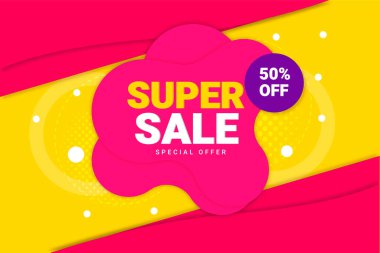 Vector flash sale discount banner promotion background