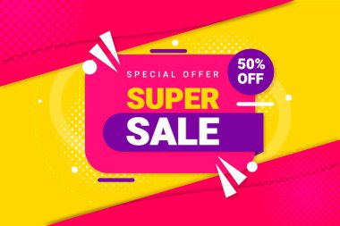 Vector flash sale discount banner promotion background