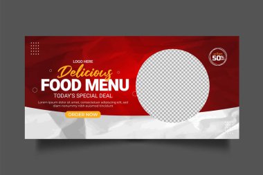 Vector burgers restaurant web landing page template