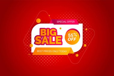 Vector realistic sale background with special discount