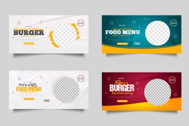 Vector template design with your good food