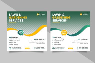 Vector agriculture farming services or agro farm service social media post banner