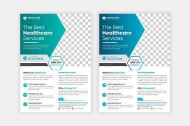 Vector medical flyer templates