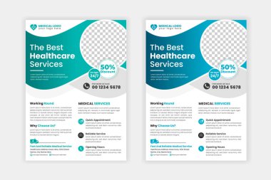 Vector medical flyer templates