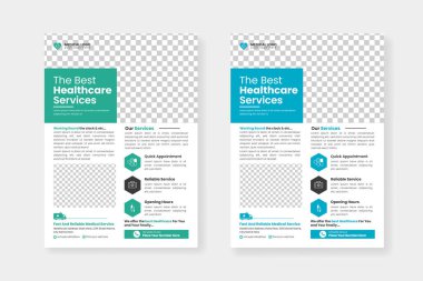 Vector medical flyer templates
