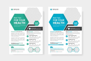Vector medical flyer templates