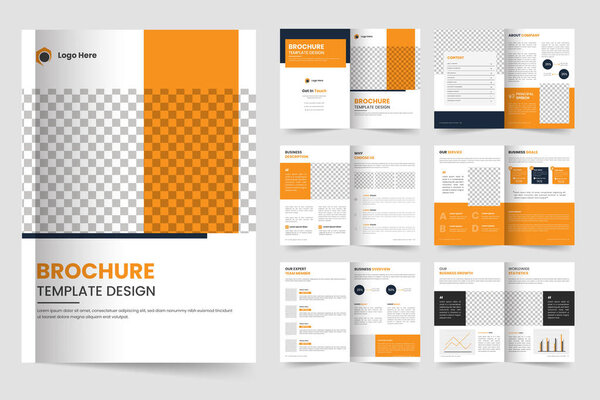 Vector brochure template design and company brochure template layout design