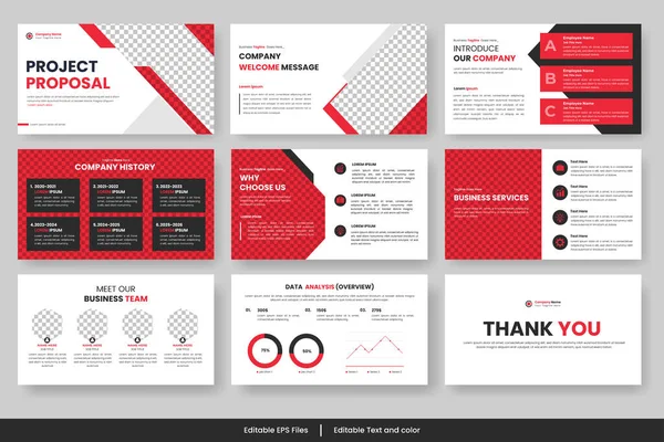 Präsentationsvorlage Für Promotion Werbung Flyer Broschüre Produkt Bericht Banner Business — Stockvektor