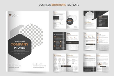 Broşür şablonu tasarımı ve şirket profili minimum 12 sayfalık broşür tasarımı