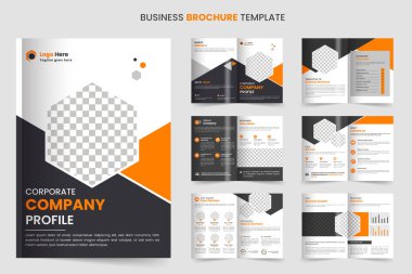 Broşür şablonu tasarımı ve şirket profili minimum 12 sayfalık broşür tasarımı