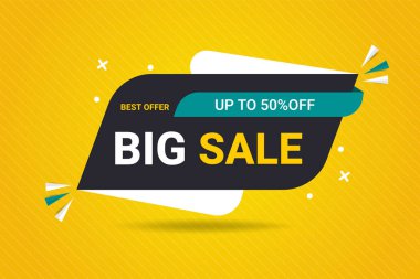 Mega indirimli afiş sarı arka planlı promosyon belirlendi