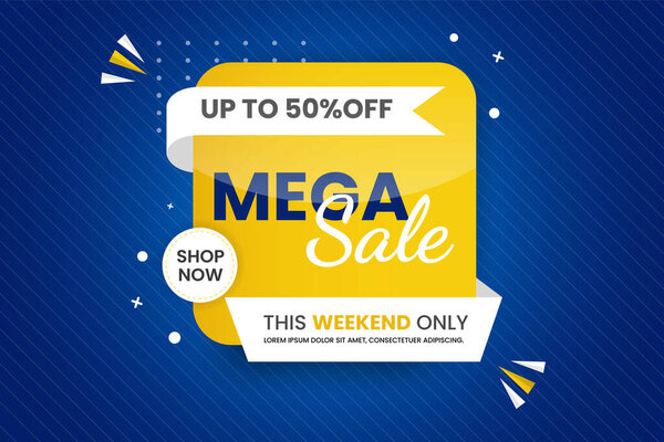 Vector gradient blue colored sale banner and Sale  banner discount promotion blue background concept