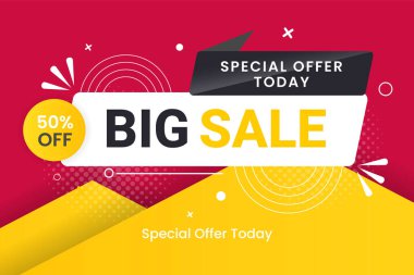 Vektör mega indirim pankartı arka planda ve süper teklif sunucu şablonu ile düzenlenebilir metin tanıtımı 